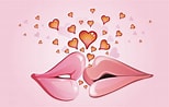 Résultat d’image pour bisous lèvres. Taille: 154 x 98. Source: wallhere.com