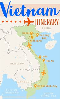 Image result for Vietnam Tour Map
