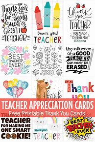 Image result for Teacher Appreciation Day Card Ideas