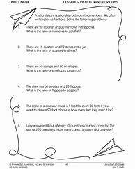 Image result for 6th Grade Ratio Worksheets