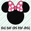 Image result for Hot Pink Minnie Mouse SVG