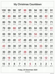 Image result for Printable 100 Day Countdown Chart
