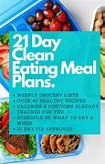 Image result for Clean Eating Meal Plan Template