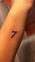 Image result for Number 7 Tattoo