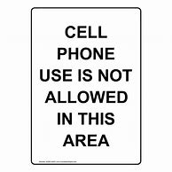 Image result for No Cell Phone Use at Countersigns