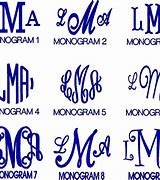 Image result for 5 Letter Monogram
