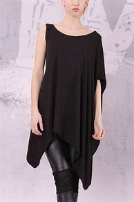 Image result for Asymmetrical Tunic Tops Black
