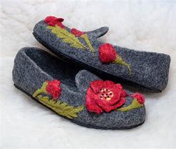 Image result for Wool Slippers Christmas