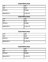 Image result for Guided Reading Notes Template