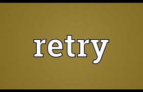Image result for Retry Word