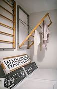 Image result for DIY Wall Mounted Laundry Drying Rack