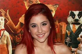 Image result for Ariana Grande Red Hair Damage