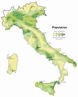 Image result for Italy Population Density Map