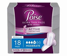 Image result for Incontinence Pads with Wings