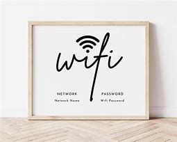 Image result for DIY Wi-Fi Password Sign