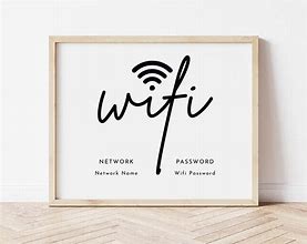 Image result for Wi-Fi Password Sign Printable Free