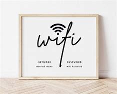 Image result for Wi-Fi Password Sign