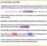 Image result for CSE Style Citation Examples