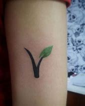 Image result for Vegan Symbol Tattoo