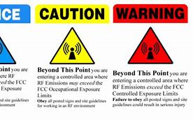 Image result for Radio Frequency Warning Signs