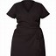 Image result for Plus Size Black Wrap Dress