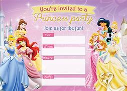 Image result for Foldable Princess Birthday Cards