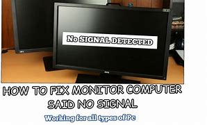 Image result for No Signal On Computer Monitor