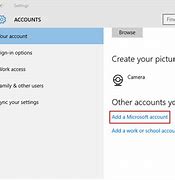 Image result for Add Microsoft Account to Windows 10