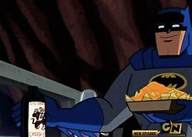 Image result for Batman Eating at a Restaurant