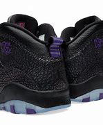 Image result for Black and Purple Jordan 10s