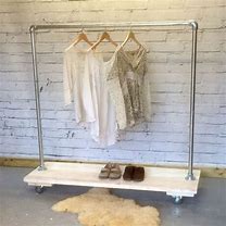 Image result for Cloth Hanger Rack Using Scaffolding