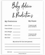Image result for Baby Advice Cards Free Printable