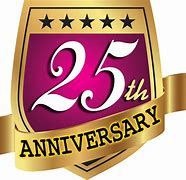 Image result for 25 Anniversary PNG