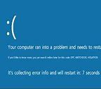 Image result for Blue Screen Error Your PC Ran into Problem