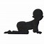 Image result for Crawling Baby Silhouette Clip Art