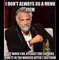 Image result for Server Memes Restaurant
