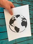 Image result for Earth Stencil