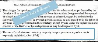 Image result for Washingtonville Cemetery Rules & Regulations