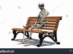 Image result for Skeleton On Park Bench