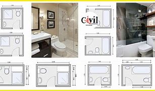 Image result for Residentual Master Bathroom Layout
