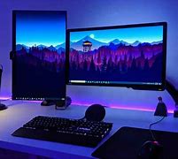 Image result for Dual Monitor Vertical and Horizontal
