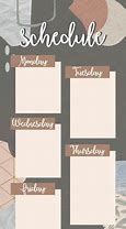 Image result for Aesthetic School Schedule Template