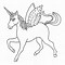 Image result for Unicorn ClipArt Outline