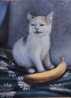 Image result for Fat Cat with Banana Painting