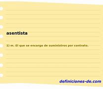Image result for asentista