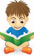 Image result for Boy Reading a Book Clip Art