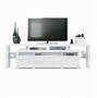 Image result for White 4 Drawer Gloss TV Stand