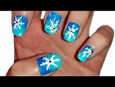 Image result for Blue Winter Nail Art