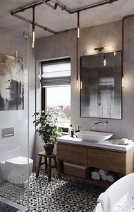 Image result for Industrial Style Bathroom Design