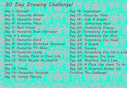Image result for Thirty Day Drawing Challenge